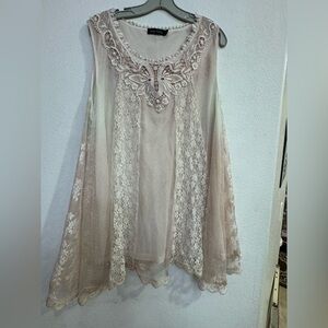Chic Lace Embellished Blouse